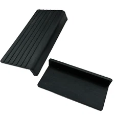 Beatello 2x Bass Drum Hoop Protect Guard L-Shaped Silicone Protective Rubber Pad