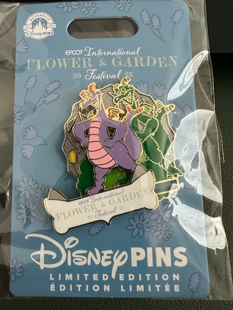 Disney 2025 Flower & Garden Festival Figment Topiary LE 4000 Pin