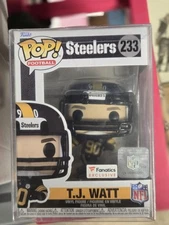 Funko Pop #233 TJ Watt Pittsburgh Steelers Exclusive Figure with Protector