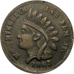 1863 New York City Civil War Token Wm Thierbach