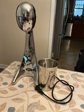 Oster 6627 Retro Chrome Milkshake Maker Sunbeam Drink Mixer w/ Stainless Cup