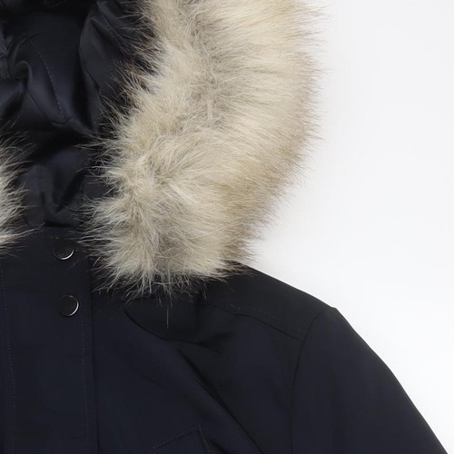Marks and Spencer Damen Schwarz Parka Mantel Größe 14 - Bild 10 von 12