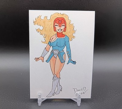 Original HARBINGER Pinup Artist Sketch Card 1/1 David Icon - PSC - ATC DC Comics