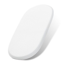 15  x 30  Dual-Sided Gel Memory Foam Bassinet Mattress with Waterproof Cover