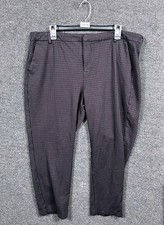 Liverpool Kelsey Knit Ankle Trousers Pants Skinny Womens 16/33 Cranberry Black