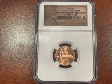 2009 NGC MS66RD Lincoln Cent - Professional Life - 1st Day Ceremony