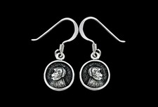 925 Sterling Silver Dog Earrings, Man's Best Friend Earrings, Puppy Earrings