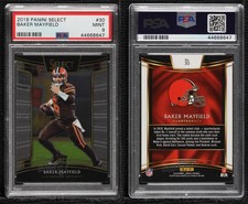 2018 Panini Select Concourse Baker Mayfield #30 PSA 9 MINT Rookie RC
