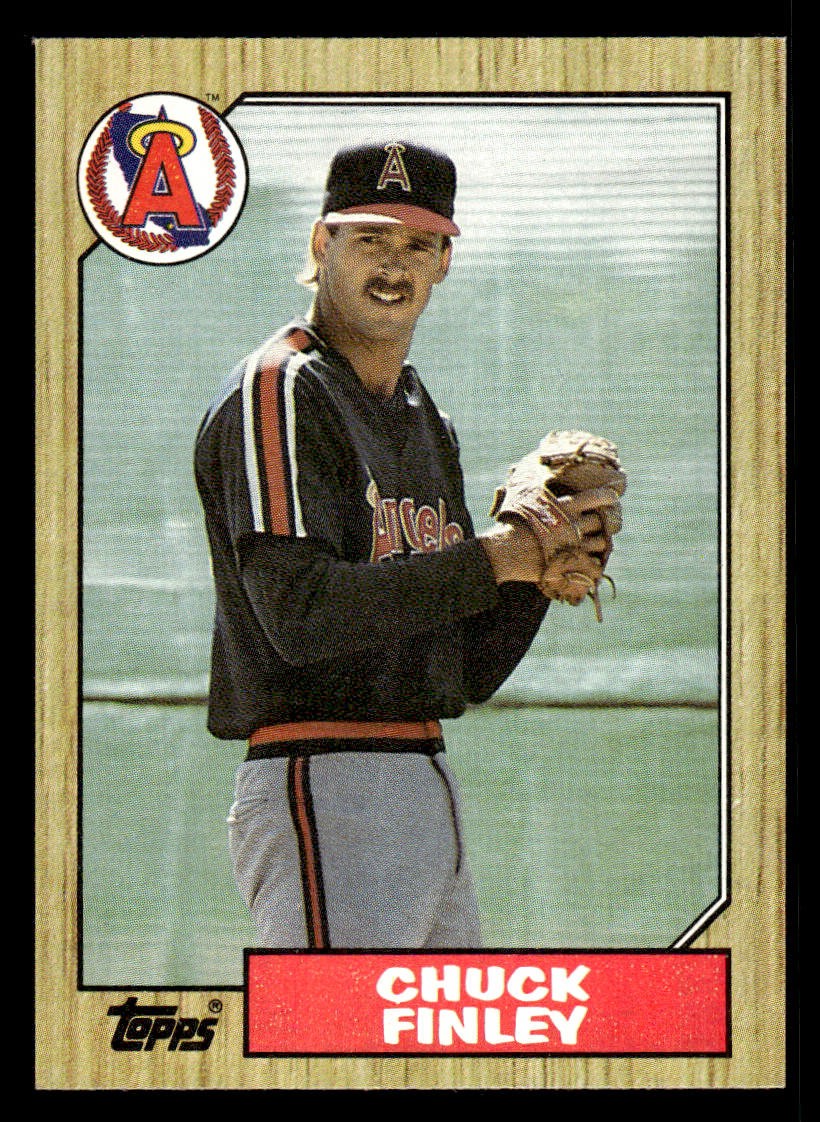 1987 Topps #446 Chuck Finley Rookie Card California Angels