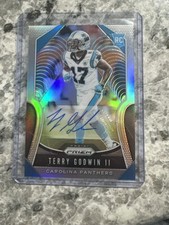 Panini 2019 Prizm Terry Godwin II RC Autograph Silver Prizm Panthers #393