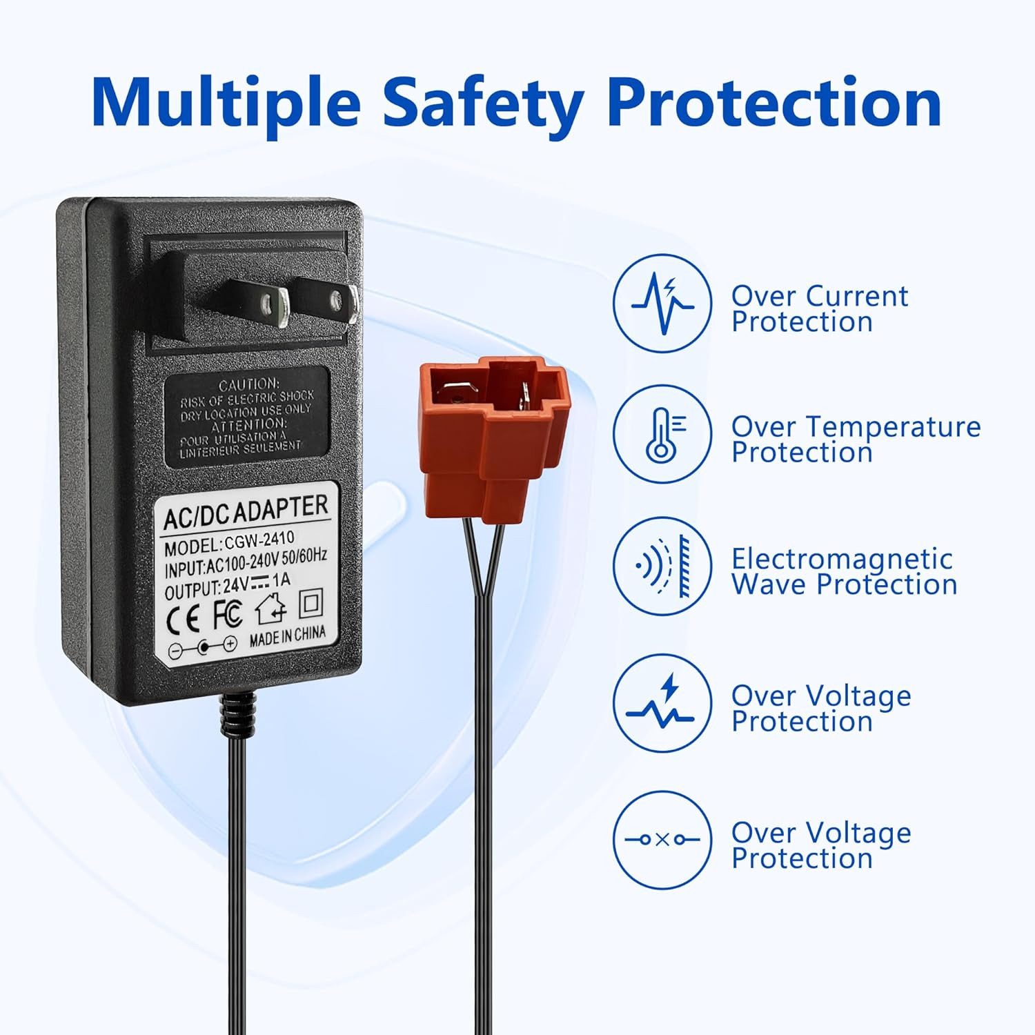 24V Battery Charger Compatible with Ride on Toys for Kids, 24Volt (28.8V) Batter