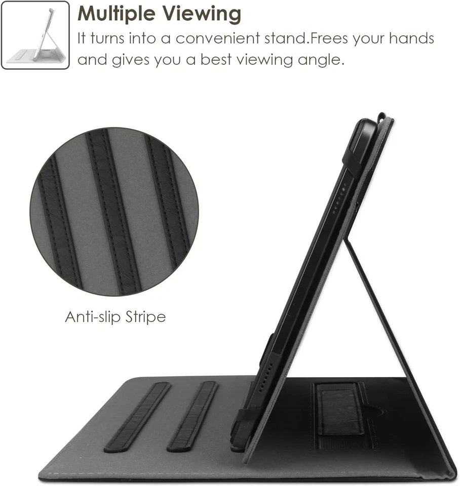 Tablet Hülle Universal 9-11 Zoll PU  Stand Folio mit Handschlaufe - Bild 4 von 4