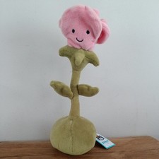 Jellycat Rose Flowerlette Pink Flower - New with Tags Rare Retired 