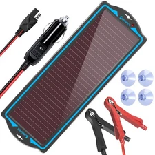 Sunapex 12V Solar Battery Charge: Waterproof Portable Solar Panel Kit 