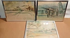 3 RCAF WWII AIR FORCES REUNION 40th ANNI BATTLE OF BRITAIN PRINTS DON ANDERSON