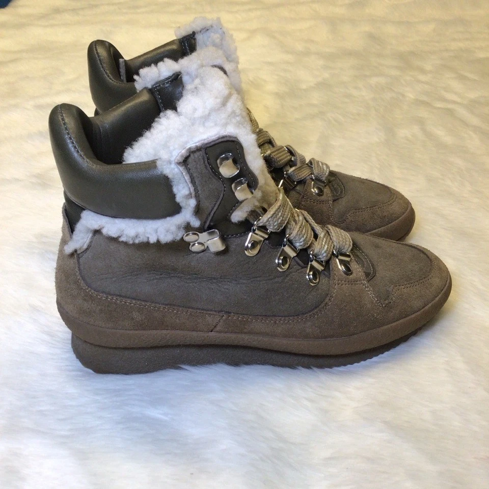Botas de caminhada femininas Isabel Marant taupe Shearling Brendta tamanho 35/5 - Imagem 4 de 4