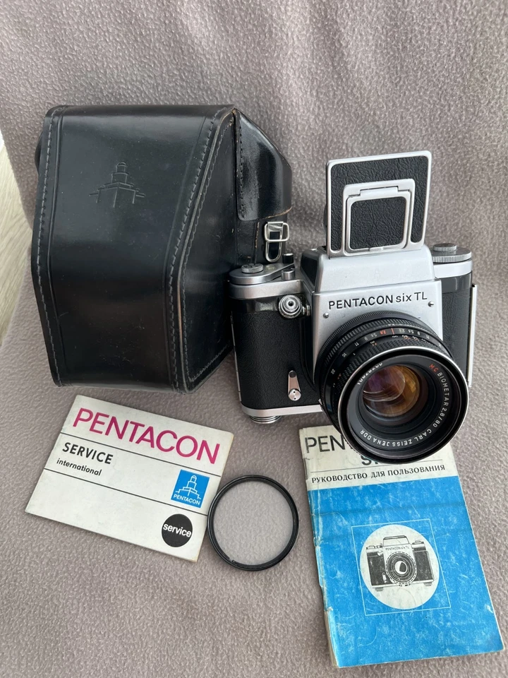 Pentacon Six TL Biometar 2,8/80 MC SLR Formato Medio 6x6 URSS Pentacon Six Mount Foto 2 de 4
