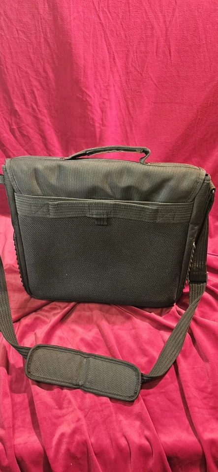 Targus Maletín para Computadora Portátil Bolso Mensajero de Hombro Negro Azul 15x14 (D) Foto 2 de 4