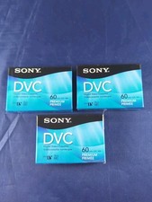 Sony DVC Digital Video Mini DV Premium Cassette Tape Lot Of 3 60 Minutes LP-90