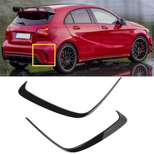 For Mercedes-Benz W176 A200 A250 A45 AMG Rear Bumper Splitter Canard Trim UK L