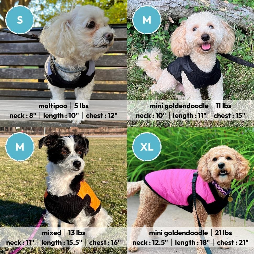 Gooby Fashion Vest Dog Jacket - Warm Zip Up Bomber
