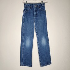 Wrangler Boys Size 11 Slim Denim Jeans Cowboy Western Rodeo