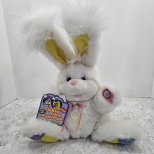 Vintage DanDee Tickle Tickle Wiggle Wiggle White Easter Bunny Giggles W/ Tags