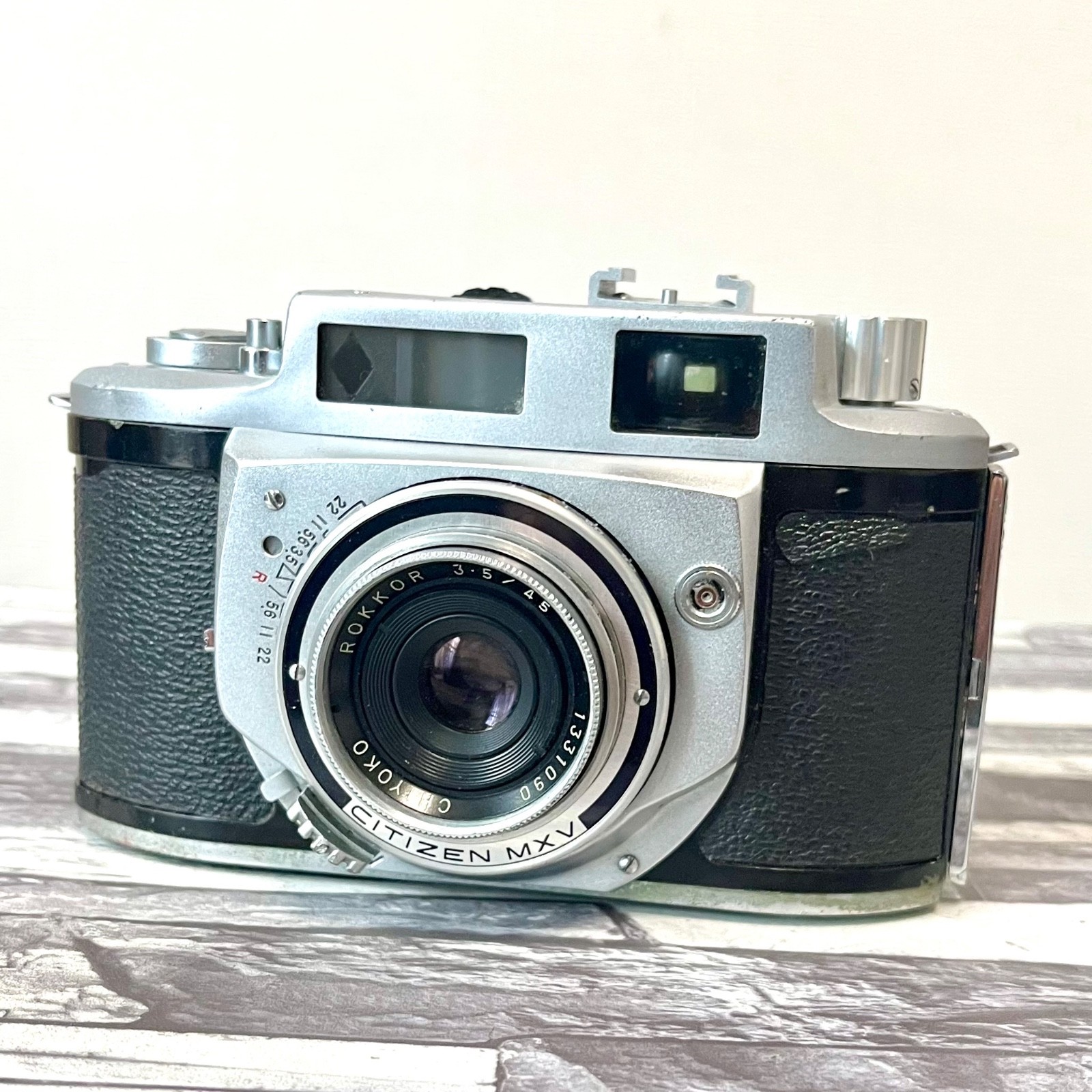 Minolta a-2 rangefinder 35mm film camera chiyoko rokkor 45mm f2. 8! From japan