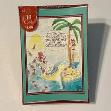 Funny Christmas Holiday Cards 18 w/ Envelopes NobleWorks