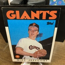 1986 Topps #571 Mike Jeffcoat San Francisco Giants baseball card