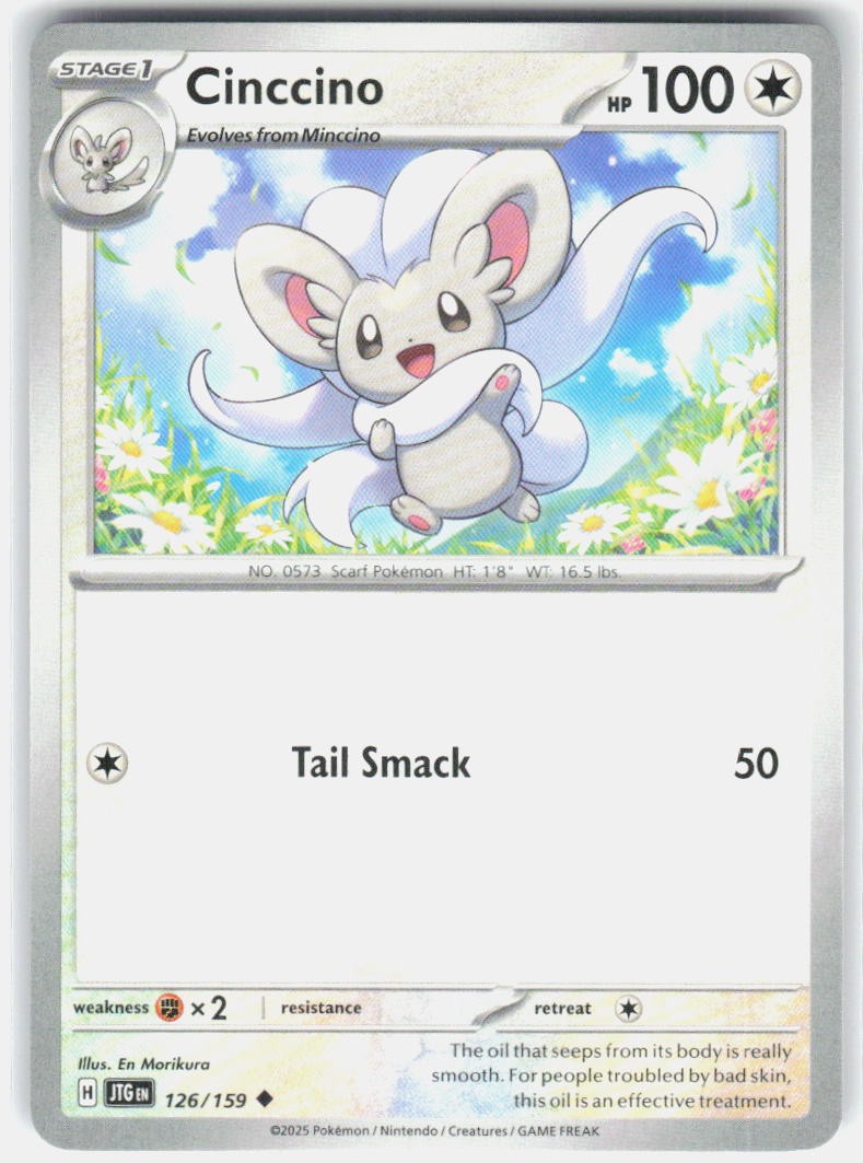 Cinccino Uncommon SV09: Journey Together 126/159 LP