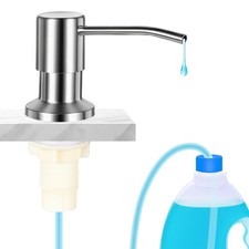 Kitchen Sink Soap Dispenser Countertop Sink with 47" Extension Tube kit