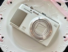 Olympus SH-25MR White 16.0MP Compact Digital Camera w/ Tested Working English