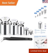 Precision Calibration Weights Set 1g-20g Total 38g with Tweezers - Durable Steel