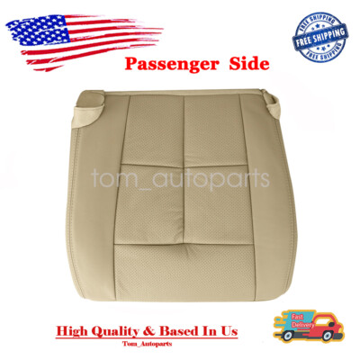 2007-2014 Lincoln Navigator Passenger Bottom Perforated Leather Seat Cover Tan