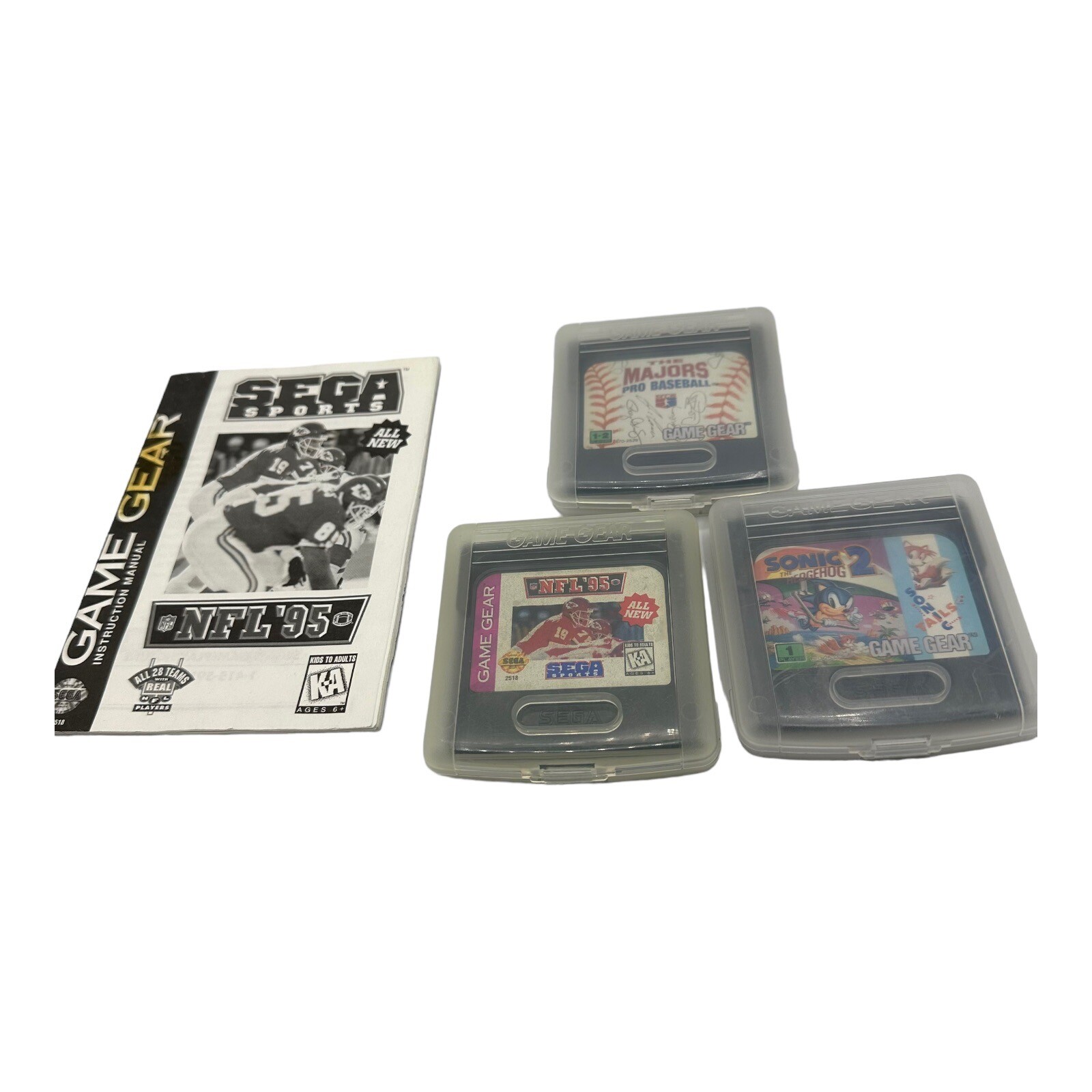 Sega Game Gear Console System Parts Only charger Game Manuals POWERS ON eBay