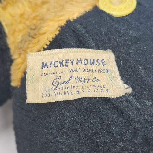 VINTAGE GUND SANI-FOAM DISNEY MICKEY MOUSE RUBBER FACE STUFFED ANIMAL PLUSH TOY - Picture 11 of 12
