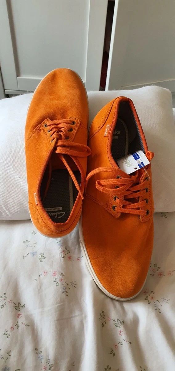 Orange hotsell suede sneakers