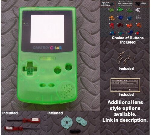 Nintendo Game Boy Color GBC Shell + Glass Lens + Buttons- Pick Shell Color! - Picture 16 of 25