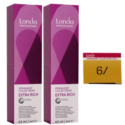 Londa Professional permanente Cremehaarfarbe Extra Rich 2 x 60 ml 6/ dunkelblond