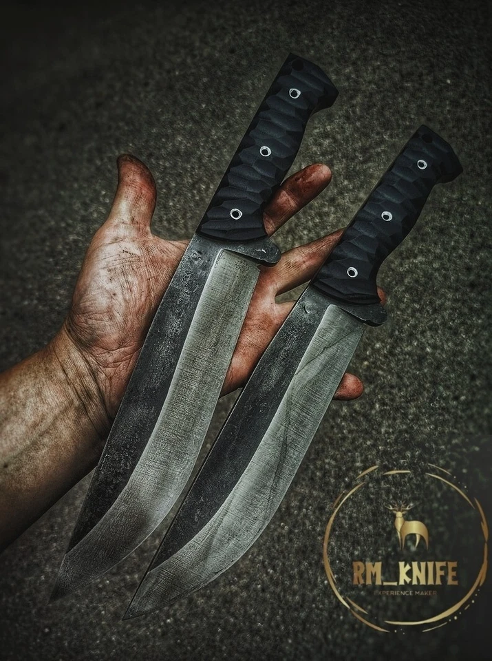 Cuchillo Bowie Pathfinder negro Foto 3 de 4