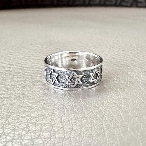 Handcrafted 925 Sterling Silver Star of David Hebrew Jewish Magen Judaism Ring - 第 2/6 張圖片