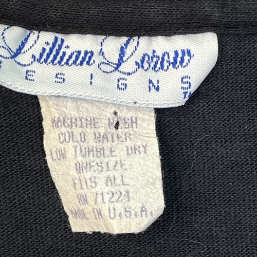 Vintage Spooky Shirt Full Moon Single Stitch Lillian Lorow Black Sz Medium EUC - Picture 4 of 7