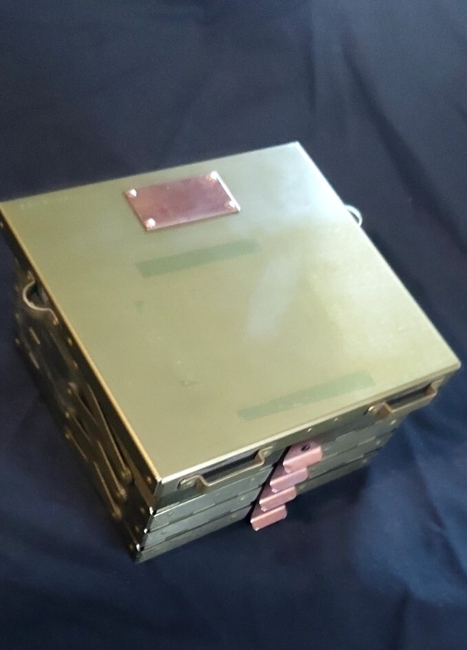 Vintage Aluminum Flies on the Water Ketchum Idaho Chest FLY Fishing Box