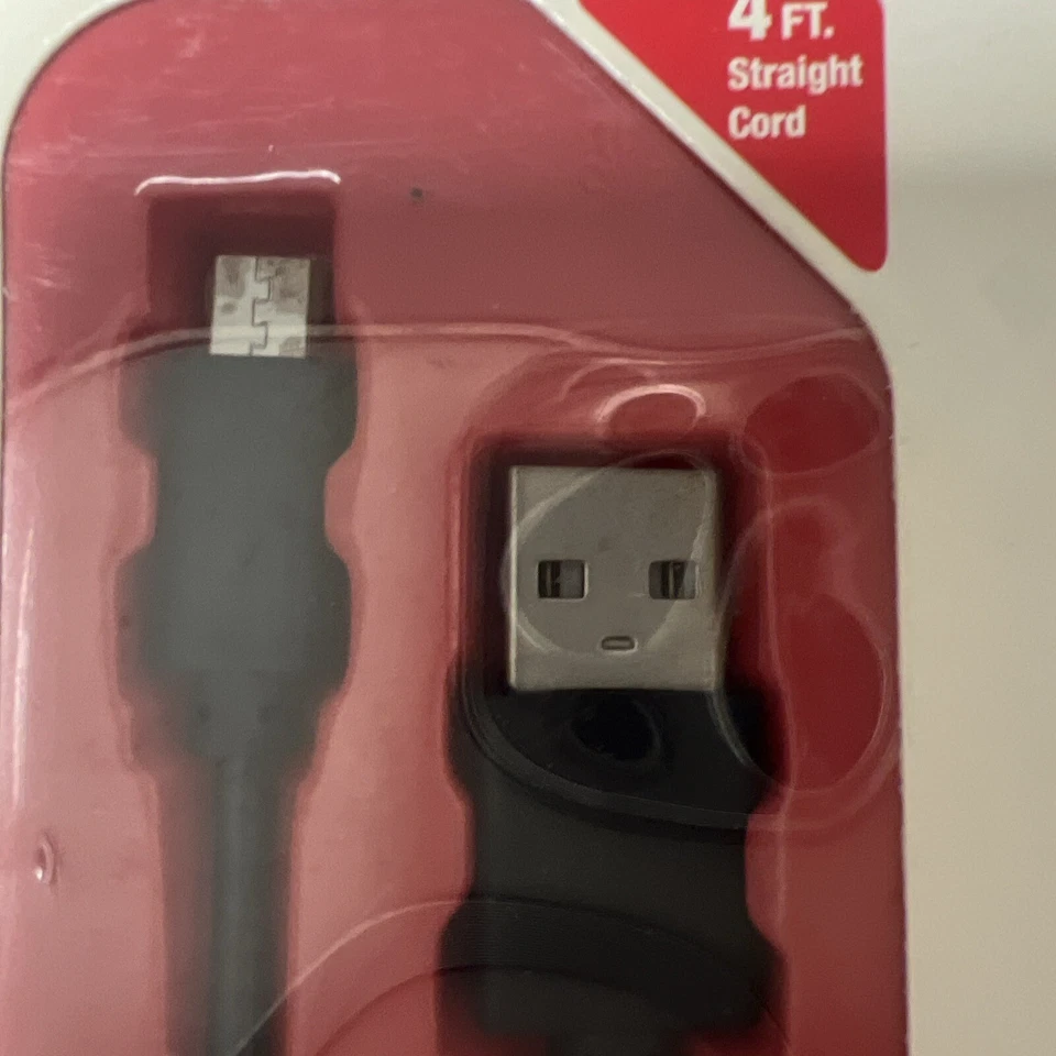 Motor Trend Sync & Charge USB 4 pies cable recto nuevo en caja Foto 3 de 4