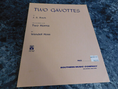 Two Gavottes two Horns by Wendell Hoss