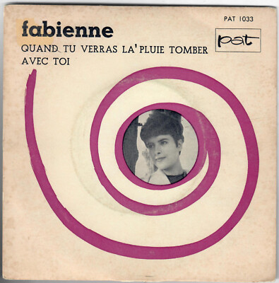 FABIENNE Wenn du den Regen fallen siehst 1963 Yéyé Girl Popcorn SP PAT 45T 