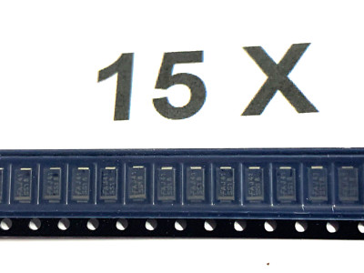 SS18, 1A, 80V, Schottky Diode, Ifsm 40A, Fairchild,onsemi,SMA DO-214AC, 15 Stück