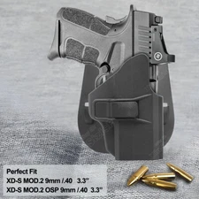 XDS9 MOD 2.0 Holster OWB Fit Springfield Armory XDS 40 9 MOD2 OSP 9mm 40 XDS-40