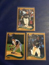 2002 Topps #73 #192 #262 JAY BELL, DANNY BAUTISTA, DAMIAN MILLER Lot 3 Sharp !